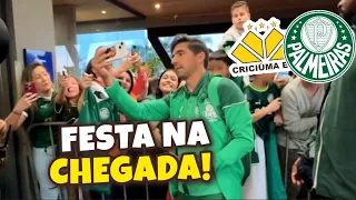 CHEGADA DO PALMEIRAS EM SANTA CATARINA PARA ENCARAR O CRICIÚMA