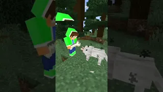 Minecraft: Taming a dog be like🐕😆 - OpenZane