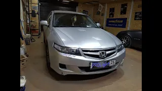 Honda Accord с правильным светом. Замена линз на Hella 3R. Скрытая установка ксенона.