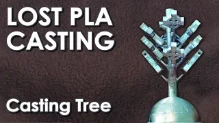 3D printing & using a Casting Tree for Lost PLA multiple Castings by VOGMAN