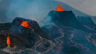 🔥 4 ACTIVE CRATERS SPILLING LAVA! LAVA IS BRAKING UNDER THE IMMENSE FORCES! Volcano Eruption 2021