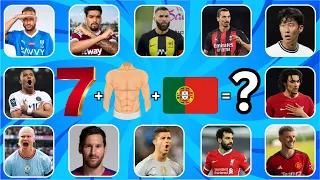 Guess the football player by Jersey Number + Emoji and flag l 99% Impossible ⚽