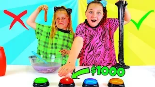 DON'T PUSH THE WRONG BUTTON SLIME CHALLENGE!! WINNER Gets $1000!!!