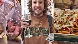 Tasting VERY CHEAP market food in Spain!