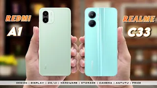 Redmi A1 vs Realme C33 | Full Comparison ⚡ | Price 🏷️