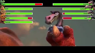 The Good Dinosaur Yax Battle with healthbars