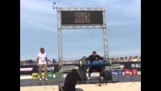 Жидрунас Савицкас,  бревно - 228 кг ( новый рекорд Мира),  АК в Бразилии.