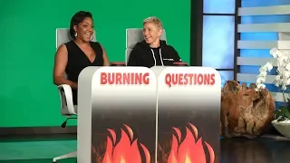 Tiffany Haddish Answers Ellen's 'Burning Questions' - Part 1