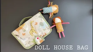 portable Doll House Bag with handle | Toy Bag | Doll sleeping bag | How to sew