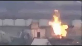 The war in Syria. Duel. Tank against a tank.  Война в Сирии. Дуэль.Танк против танка.