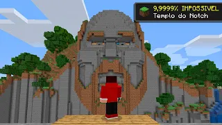 DESCOBRI o que tem DENTRO DO TEMPLO DO NOTCH no Minecraft !