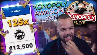 ClassyBeef Mega Win 12.500€ Monopoly Live  - TOP 5 Biggest wins of the week