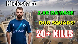 LG Kickstart - 20+ KILLS (2.6K Damage) - DUO SQUADS! - PUBG