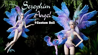 ANGEL SERAPHIM - CUSTOM DOLL - Doll Makeover Transformation - Art Doll OOAK - Sang Bup Be