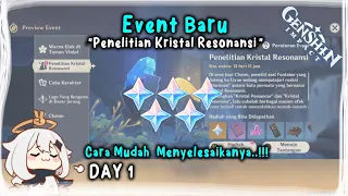 Event "Penelitian Kristal Resonansi" Day 1 Cara Mudah Menyelesaikanya.!! | Genshin Impact