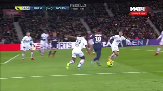 Neymar backheel pass vs Dijon HD