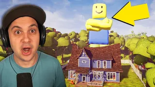 My Neighbor is a GIANT ROBLOX NOOB... | Hello Neighbor