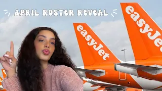 Easyjet April roster reveal – MY FIRST CABIN CREW ROSTER!! | Simply Patrícia