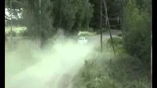 Lucky rally driver