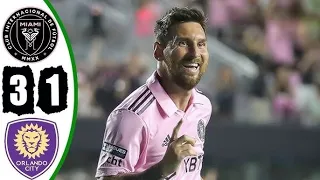 HIGHLIGHTS Inter Miami vs Orlando City 3 1  Lionel Messi 2 Goals  All Goals & Highlights 2023