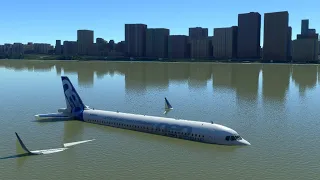 I recreated the miracle on the hudson river in Microsoft flight simulator | Airbus A320
