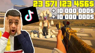 JE DEVIENS MILLIONAIRE GRACE A DES GLITCH D'ARGENT TIKTOK SUR GTA 5