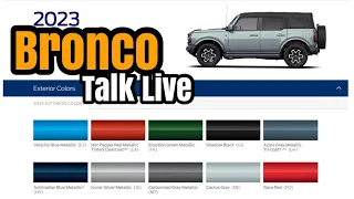 Ford Bronco Talk Live - Heritage Bronco spotted and your comments