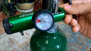 Replacing an empty oxygen tank