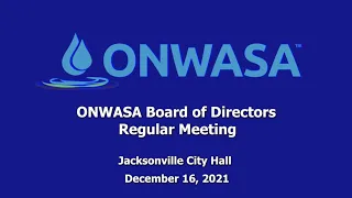 ONWASA Board of Directors - December 16, 2021