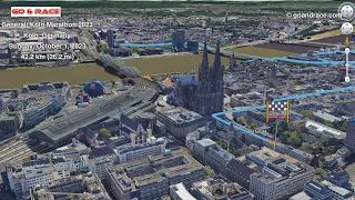 Generali Köln Marathon 2023: fly over the marathon 3D course map!