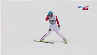 Dimitry Vassiliev 254.0 m crash Vikersund 2015 (English Commentary)