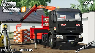 New truck & delivering materials | Public Work Stappenbach | Farming Simulator 19 | Episode 4