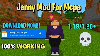 How to download jenny mod in Minecraft PE 1.20+ 💀| Minecraft jenny Addon download