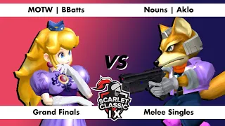 Scarlet Classic IX Melee - BBatts (Peach) vs Aklo (Fox) - Grand Finals