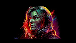 [ Amstrad CPC ] Music demo screen by Cyrille Ayor61 : Starfire Cosmonaut 2024