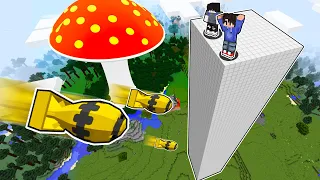 NUCLEAR vs SECURE TOWER in Minecraft