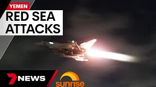 36 targets hit in Yemen by US and UK strikes | 7 News Australia