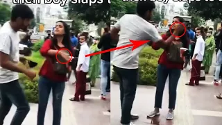 Woman Slaps Innocent Man Then He Slaps Her Back