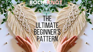 The Ultimate Beginner's Guide To Making a Large Macrame Feather Wall Hanging