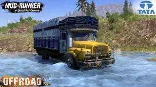 Spintires: MudRunner - TATA 1210 On Mountain Roads and Rivers