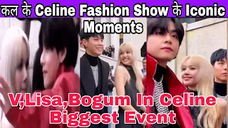 Celine Fashion show K Iconic Moments | Kl V,Lisa,Bogum Dikhe Ek Sath | V,Lisa,Bogum Best Moments