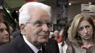 Mattarella visita il museo dell' aria e dello spazio