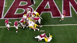 Notre Dame scores touchdown on fourth and goal // Alabama vs. Notre Dame 2021 Rose Bowl Highlights