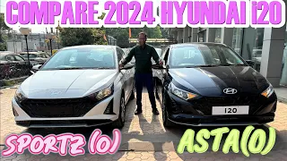 Compare New HYUNDAI I20 SPORTZ(O) vs i20 ASTA(O) ! Video Dekh ke Decision le Kounsi Best Hai ???