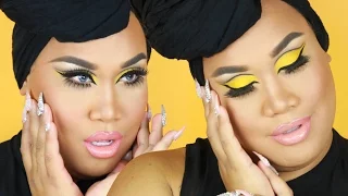 YELLOW CUT CREASE MAKEUP TUTORIAL| PatrickStarrr