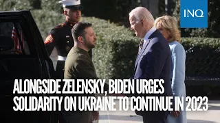 Alongside Zelensky, Biden urges solidarity on Ukraine to continue in 2023