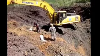 Прииск р.Быстрая промывочный сезон 2016 (полная версия), Gold mining on the river, season 2016.