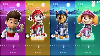 Paw Patrol: The Mighty Movie || Ryder 🆚 Marshall 🆚 Chase 🆚 Skye - Tileshop EDM Rush!