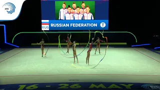 Russia - 2019 Rhythmic Gymnastics Europeans, junior groups 5 ribbons qualification