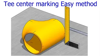 How to mark the center of a Tee, Easy method.